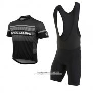 2017 Abbigliamento Ciclismo Pearl Izumi Grigio e Nero Manica Corta e Salopette