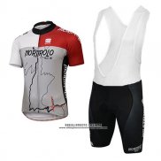 2017 Abbigliamento Ciclismo Sportful Mortirolo Grigio Manica Corta e Salopette