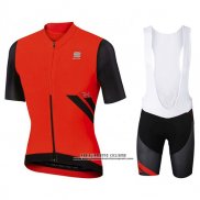 2017 Abbigliamento Ciclismo Sportful R&d Ultraskin Rosso Manica Corta e Salopette