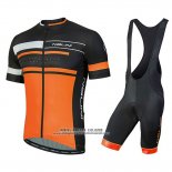 2018 Abbigliamento Ciclismo Nalini Fatica Arancione Manica Corta e Salopette