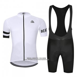 2019 Abbigliamento Ciclismo Chomir Bianco Manica Corta e Salopette