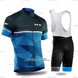 2019 Abbigliamento Ciclismo Northwave Nero Blu Manica Corta e Salopette