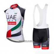 2019 Gilet Antivento UAE Bianco Nero Rosso