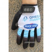 2020 Omega Quick Step Guanti Dita Lunghe Blu Bianco