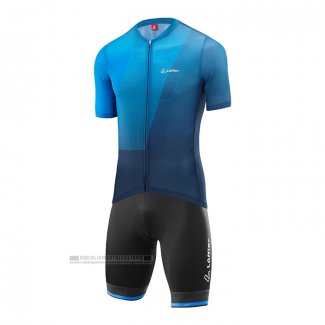 2022 Abbigliamento Ciclismo Loffler Blu Manica Corta e Salopette