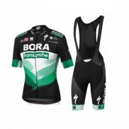 2023 Abbigliamento Ciclismo Bora-Hansgrone Nero Verde Manica Corta e Salopette