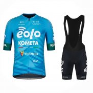 2023 Abbigliamento Ciclismo Eolo Kometa Blu Manica Corta e Salopette