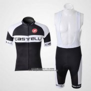 2011 Abbigliamento Ciclismo Castelli Nero Manica Corta e Salopette