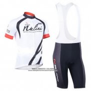 2013 Abbigliamento Ciclismo Nalini Bianco Manica Corta e Salopette