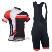 2014 Abbigliamento Ciclismo Monton Rosso e Nero Manica Corta e Salopette