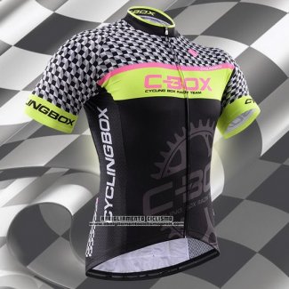 2015 Abbigliamento Ciclismo Fox Cyclingbox Nero e Verde Manica Corta e Salopette