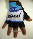 2015 Quick Step Guanti Corti Ciclismo Bianco