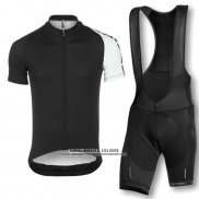 2016 Abbigliamento Ciclismo Assos Nero Manica Corta e Salopette