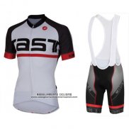 2016 Abbigliamento Ciclismo Castelli Bianco Manica Corta e Salopette