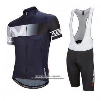 2016 Abbigliamento Ciclismo Nalini Spento Blu Manica Corta e Salopette