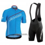 2016 Abbigliamento Ciclismo Specialized Celeste Manica Corta e Salopette