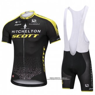 2018 Abbigliamento Ciclismo Scott Nero Manica Corta e Salopette