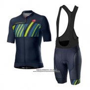 2020 Abbigliamento Ciclismo Castelli Nero Verde Manica Corta e Salopette