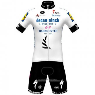 2021 Abbigliamento Ciclismo Deceuninck Quick Step Campione Neozelandese Manica Corta e Salopette