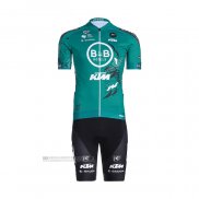 2022 Abbigliamento Ciclismo Vital Concept-BB Hotels Chiaro Verde Manica Corta e Salopette