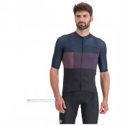 2023 Abbigliamento Ciclismo Sportful Blu Viola Manica Corta e Salopette