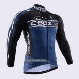 2015 Abbigliamento Ciclismo Fox Cyclingbox Blu Manica Lunga e Salopette