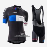 2016 Abbigliamento Ciclismo Donne Orbea Blu e Nero Manica Corta e Salopette