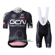 2016 Abbigliamento Ciclismo GCN Nero e Rosso Manica Corta e Salopette