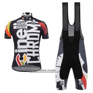 2017 Abbigliamento Ciclismo Cinelli Chrome Nero Manica Corta e Salopette