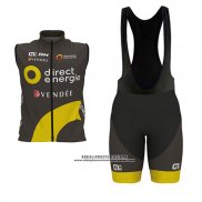 2017 Gilet Antivento Direct Energie Nero e Giallo