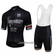 2018 Abbigliamento Ciclismo Lungomare Nero Manica Corta e Salopette