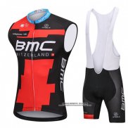 2018 Gilet Antivento BMC Nero e Rosso