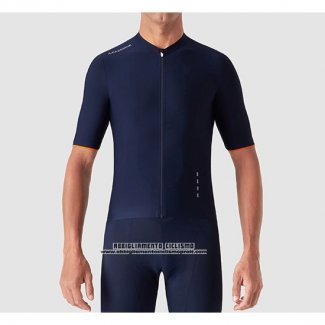 2019 Abbigliamento Ciclismo La Passione Blu Bianco Manica Corta e Salopette