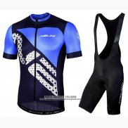 2019 Abbigliamento Ciclismo Nalini Volata 2.0 Nero Blu Manica Corta e Salopette