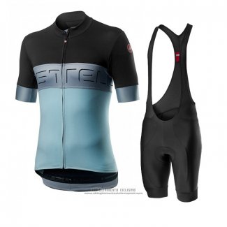 2020 Abbigliamento Ciclismo Castelli Blu Manica Corta e Salopette(1)