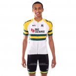 2021 Abbigliamento Ciclismo Bike Exchange Campione Australia Manica Corta e Salopette