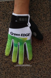 2014 GreenEDGE Guanti Dita Lunghe Ciclismo Verde