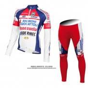 2015 Abbigliamento Ciclismo Androni Giocattoli Bianco Manica Lunga e Salopette