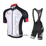 2015 Abbigliamento Ciclismo Specialized Nero e Bianco Manica Corta e Salopette