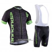 2016 Abbigliamento Ciclismo Cannondale Verde e Nero Manica Corta e Salopette