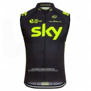 2016 Gilet Antivento Sky Nero e Verde