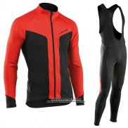 2017 Abbigliamento Ciclismo Nalini Northwave Ml Rosso e Nero Manica Lunga e Salopette