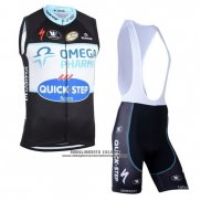 2019 Gilet Antivento Quick Step Floors Nero Bianco