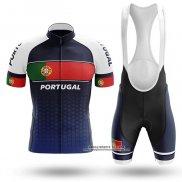 2020 Abbigliamento Ciclismo Campione Portugal Blu Verde Rosso Manica Corta e Salopette