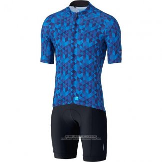 2020 Abbigliamento Ciclismo Shimano Blu Manica Corta e Salopette(1)