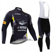 2020 Abbigliamento Ciclismo Trek Selle San Marco Nero Giallo Manica Lunga e Salopette