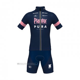 2022 Abbigliamento Ciclismo Plantur Pura Scuro Blu Manica Corta e Salopette